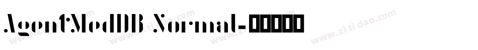 AgentMedDB Normal字体转换